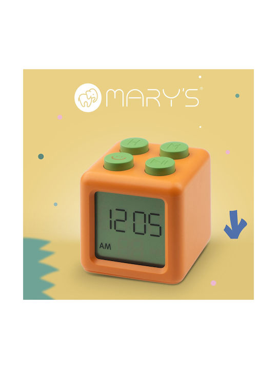 Mary's Επιτραπέζιο Ρολόι Πορτοκαλί