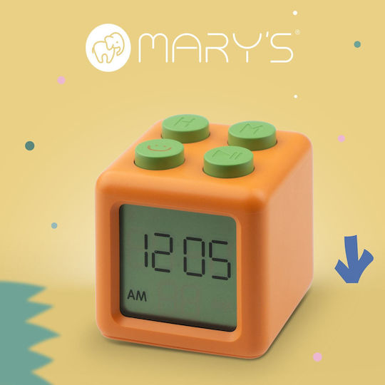 Mary's Schreibtischuhr 1Stück MW61050 Orange
