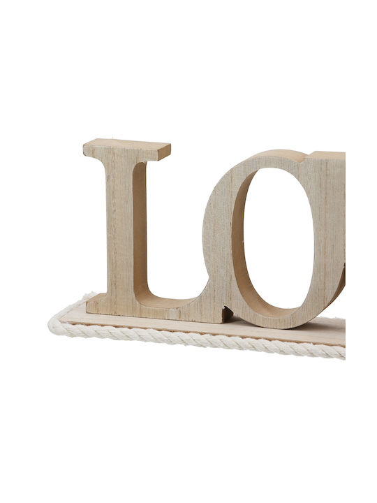 ArteLibre Decorative Space Love made of Wooden 41x7.5x12.5cm 1pcs