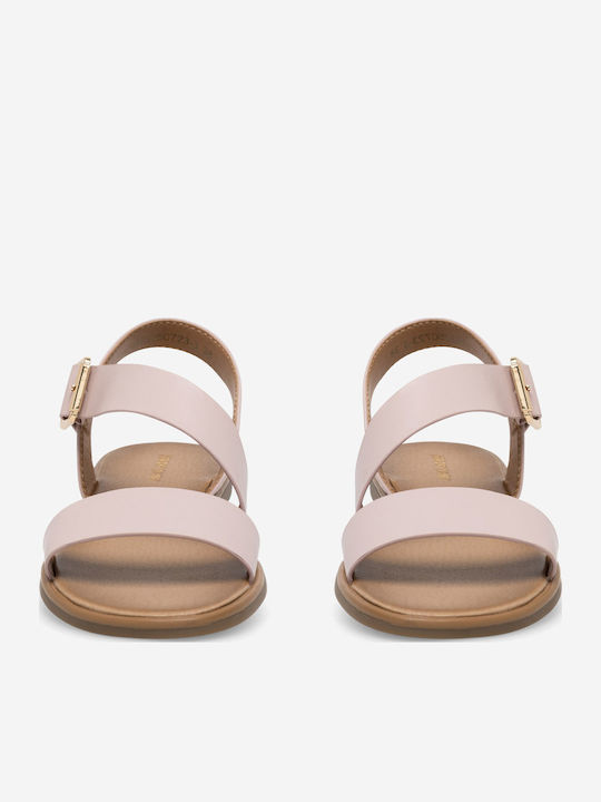 Flache Sandalen für Damen in Braun Farbe
