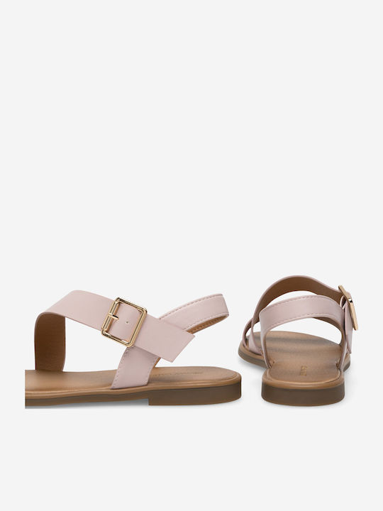 Flache Sandalen für Damen in Braun Farbe