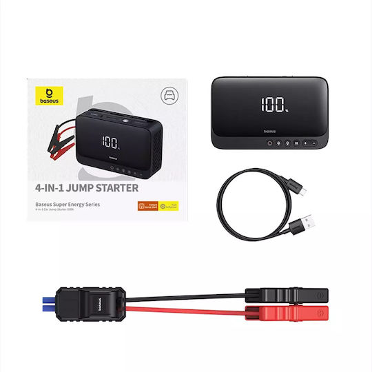 Baseus Super Energy Portable Car Battery Jump Starter 6000mAh with Power Bank / USB / Φακό 12V