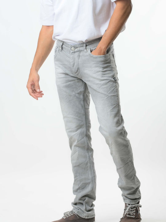 Men's Jeans Pants Elastic with Regular Fit Grey