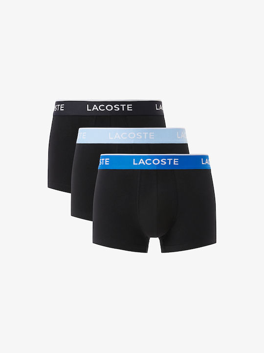 Lacoste Μποξεράκια 3Pack Black