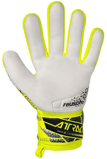Reusch Attrakt Grip Kids Goalkeeper Gloves Yellow