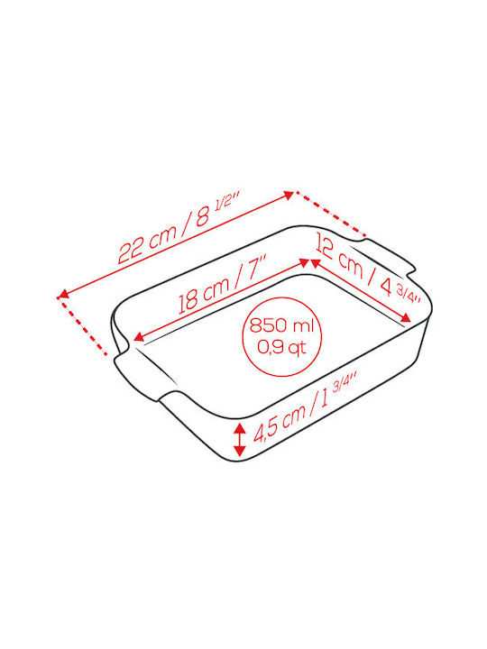 Peugeot Aluminum Baking Pan with Ceramic Coating 13x22cm