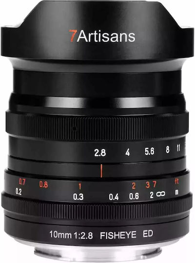 7artisans Full Frame Camera Lens Photoelectric 10mm F/2.8 Fisheye for Leica L Mount Black