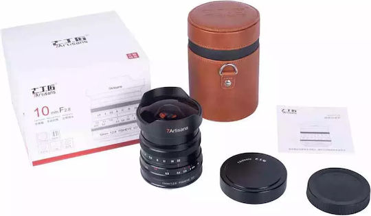 7artisans Full Frame Camera Lens Photoelectric 10mm F/2.8 Fisheye for Leica L Mount Black