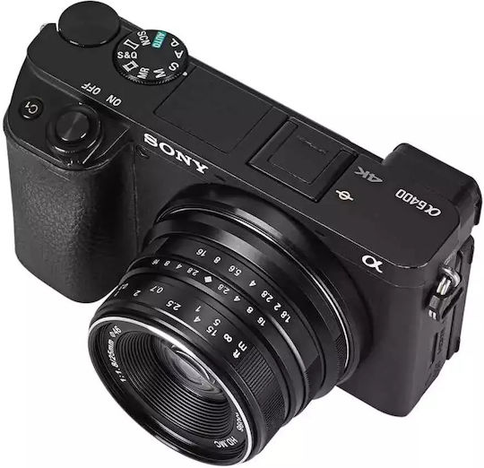 7artisans Crop Φωτογραφικός Φακός Photoelectric 25mm f/1.8 Σταθερός για Sony E Mount Μαύρος