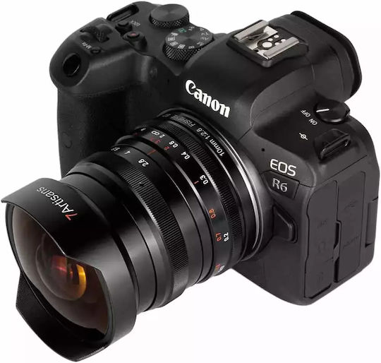 7artisans Full Frame Φωτογραφικός Φακός Photoelectric 10mm F/2.8 Fisheye για Canon R Mount Μαύρος