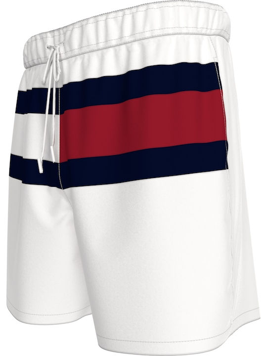 Costume De Baie Bărbați Pantaloni Scurți Albi Cu Dungi