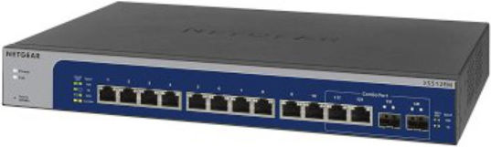 NetGear XS512EM Gestionat L2 PoE+ Switch cu 12 Porturi Gigabit (10Gbps) Ethernet și 2 Porturi SFP