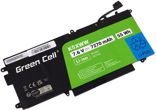 Laptop-Akku K5xww 725ky N18gg Dell Latitude E5289 5289 7389 Serie 7,6V 60Wh OEM-Code 1-bat0296