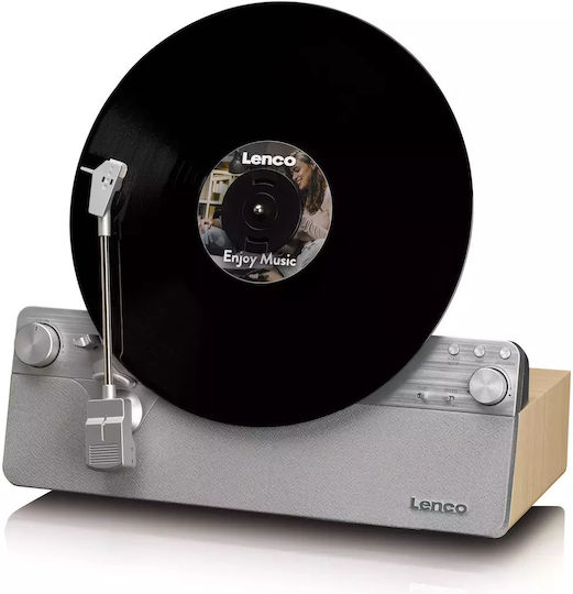 Lenco LSA-071SI Πικάπ με Belt Drive, Προενίσχυση και Ενσωματωμένα Ηχεία Ασημί