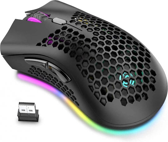 RM310 Безжична RGB Геймърска Мишка Черен
