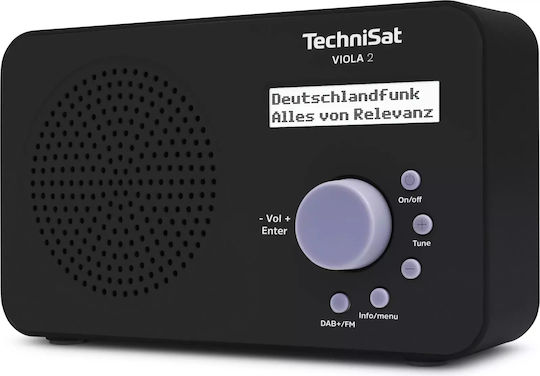 Technisat VIOLA 2 Επιτραπέζιο Ραδιόφωνο Μπαταρίας DAB+ Μαύρο