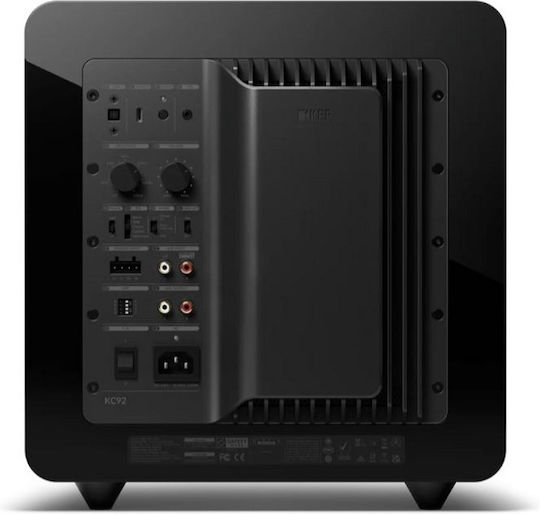 Kef KC92 Aktiv Subwoofer mit 9" Bass-Treiber 1000W Schwarz