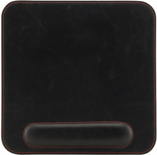 Osco 1935 Leather Mouse Pad (250mm) with Brown Wrist Support
