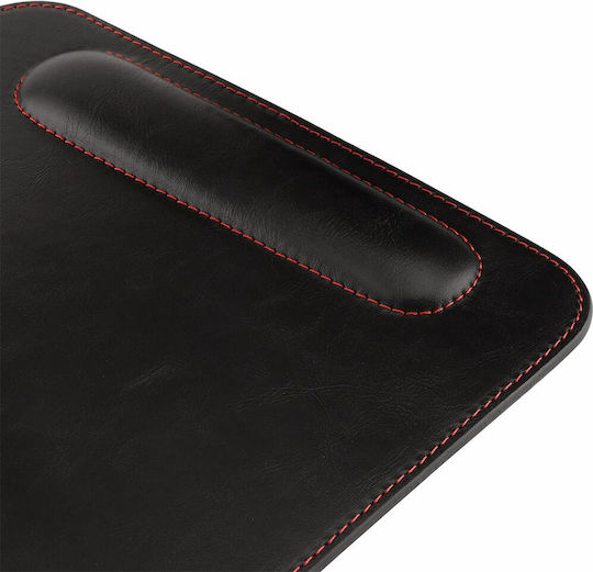 Osco 1935 Leather Mouse Pad (250mm) with Brown Wrist Support