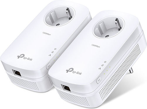TP-LINK TL-PA8010P KIT v1 Powerline Dublu pentru Conexiune prin Cablu cu Prin trecere Prize și Port Gigabit Ethernet