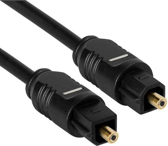 Techly DAC-310 Optical Audio Cable TOS male - TOS male Μαύρο 2m
