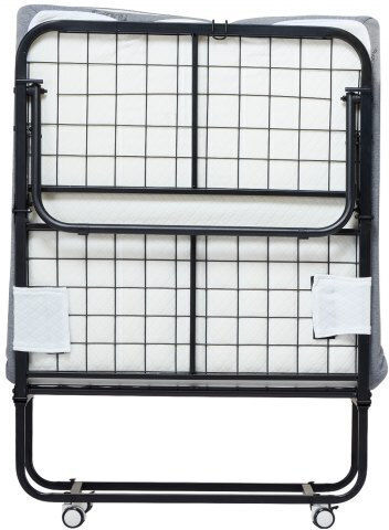 Faltbett mit Matratze 12,7cm Einzel Schwarz 190,5x78,74cm