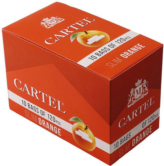 Cartel Vată pentru țigări Simplu 6mm 120x1buc Portocală