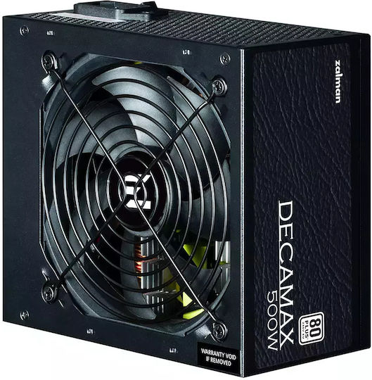 Zalman Decamax 500W Μαύρο Τροφοδοτικό Υπολογιστή Semi Modular 80 Plus Standard