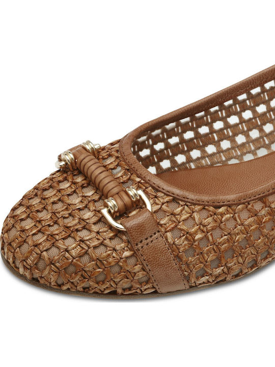 Anatomic Leather Ballerinas Tabac Brown
