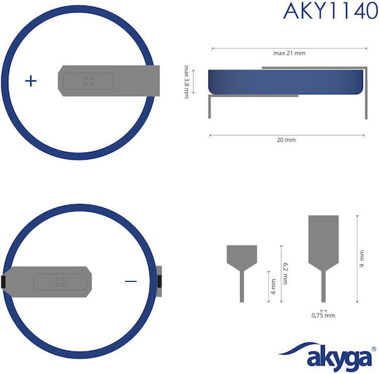 Akyga Hp2d Baterie Litiu pentru ceasuri CR2032 3V 1buc