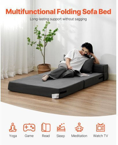 Vielseitiger Sitzsack & Pouf Dunkelgrau 195x100,5x15cm