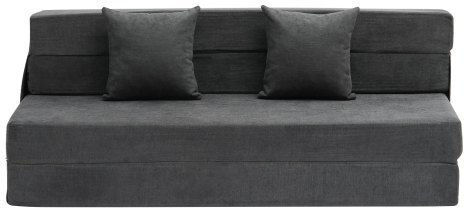 Multifunctional Bean Bag Chair Sofa Dark Gray 206x154.5x15cm