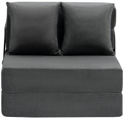 Vielseitiger Sitzsack Kanape Schwarz-Grau 186x73x15cm