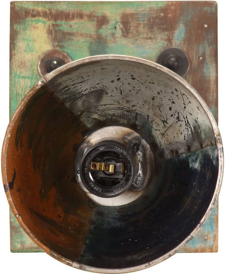 vidaXL Industrial Lamp Wall with Socket E27 Multicolour 14cm