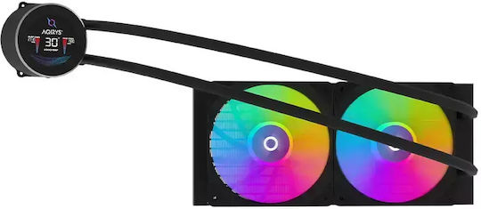 Aqirys Hydra 240 Υδρόψυξη AIO CPU με 2 Ανεμιστήρες 120mm και ARGB Φωτισμό