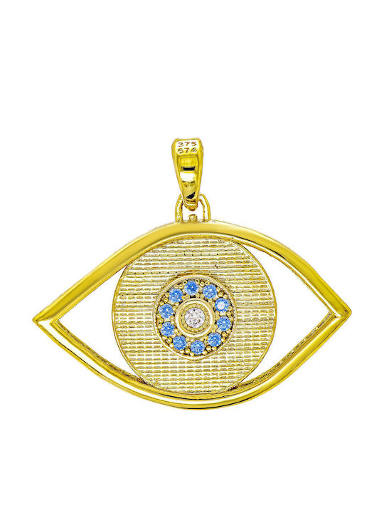 Kiriakos Gofas Pendant Kids Talisman Konstantinato made of Gold 9K KN563