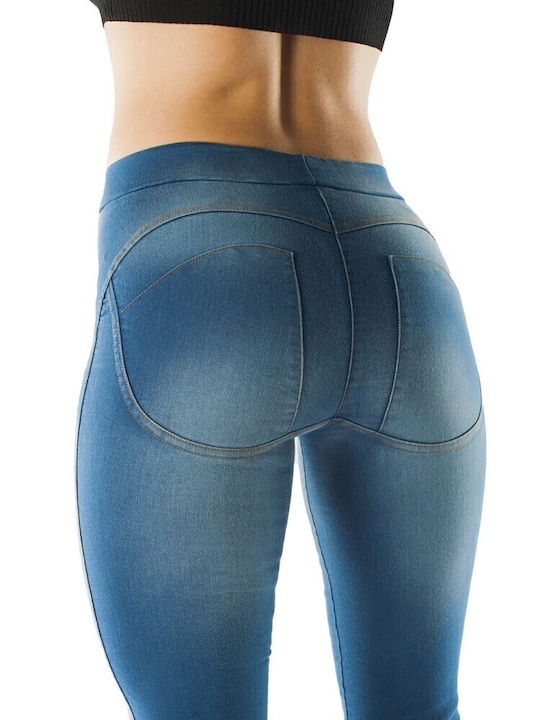 Damenjeans Push Up in Enger Passform Blue