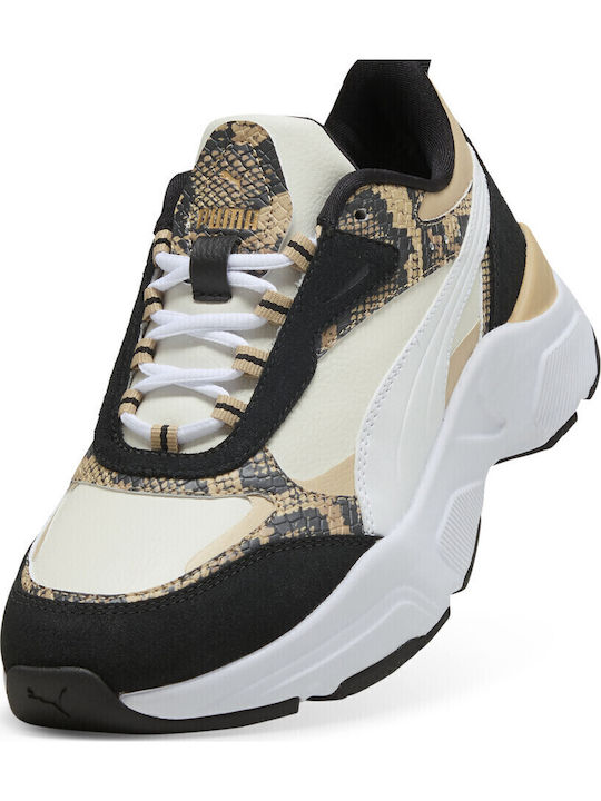 Casia Snake Chic Pentru Femei Adidași Gri Deschis Bej Negru