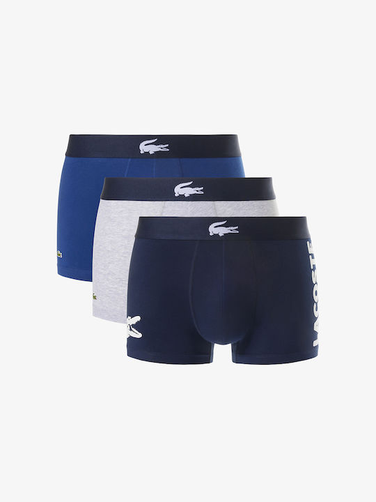 Lacoste Μποξεράκια 3Pack Navy Blue