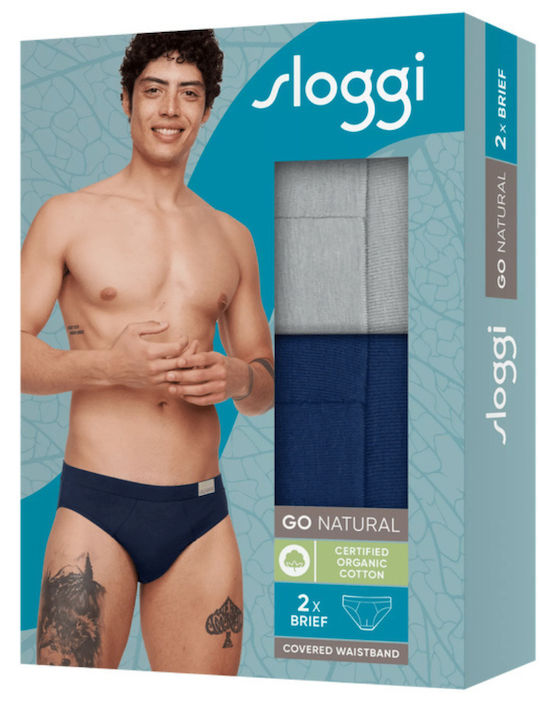 Men's Slips Grey-blue 2Pack