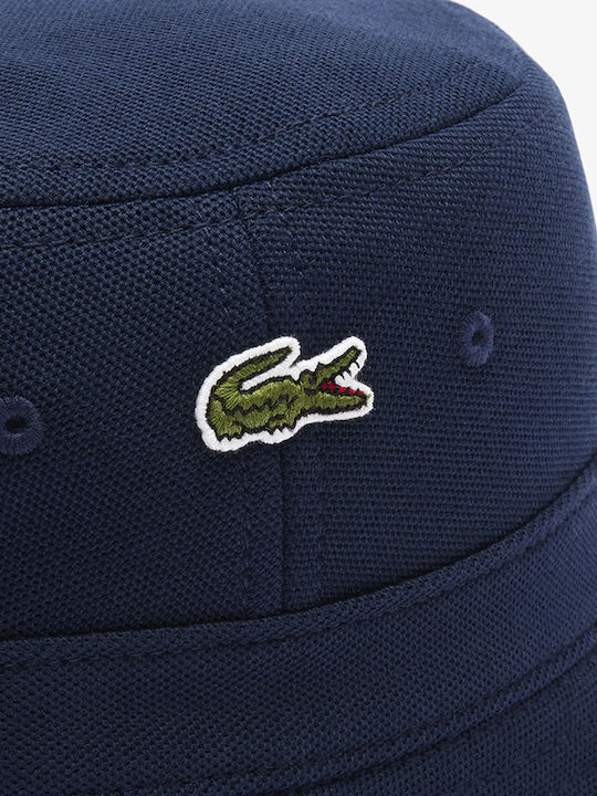 Lacoste Υφασμάτινo Ανδρικό Καπέλο Στυλ Bucket Μπλε