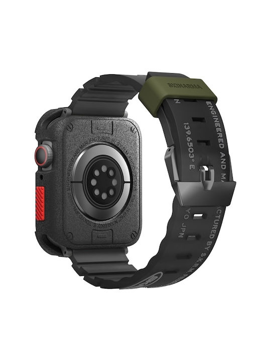 Skinarma Shokku каишка за Apple Watch 45 44 42mm черна