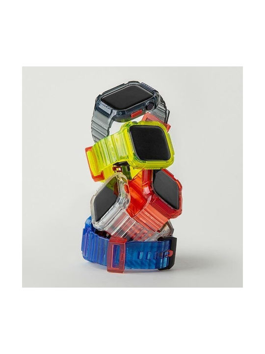 Skinarma Strap+saido Cover 2in1 Apple Watch 45/44mm Red