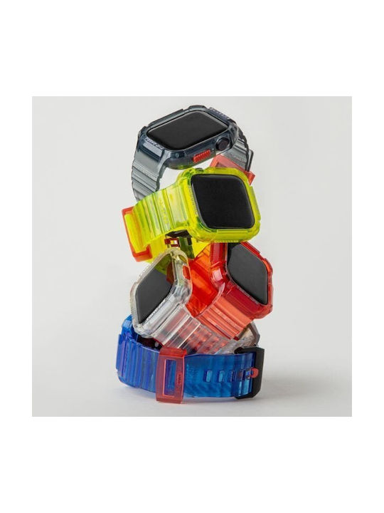 Skinarma Strap+saido Cover 2in1 Apple Watch 45/44mm Red