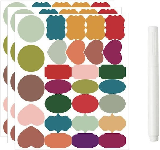 Small Adhesive Labels Multicolored 230x