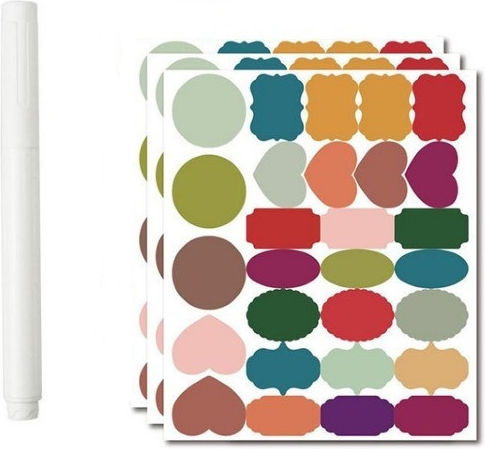 Small Adhesive Labels Multicolored 230x