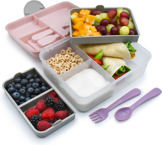 Melii Plastik Kinder Lunchset 0.118Es Rosa