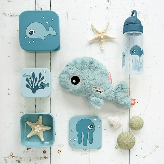 Done by Deer Sea Friends Plastic Kids' Lunch Set 0.54lt Blue