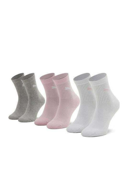 PUMA Athletic Kids' Long Socks Multicolored 3 Pairs