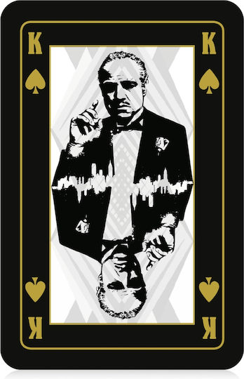 Winning Moves Waddingtons No.1 - The Godfather Συλλεκτική Τράπουλα Πλαστικοποιημένη Μαύρη